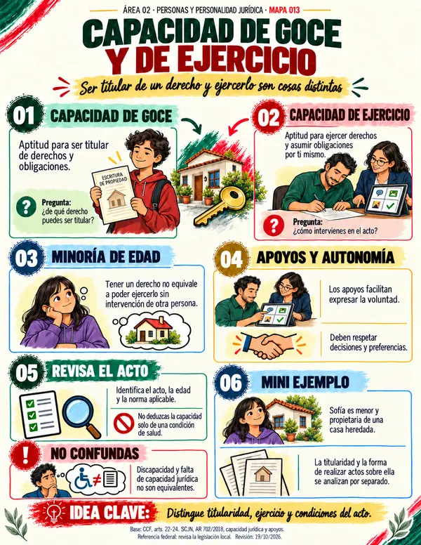Mapa 013: Capacidad de goce y de ejercicio