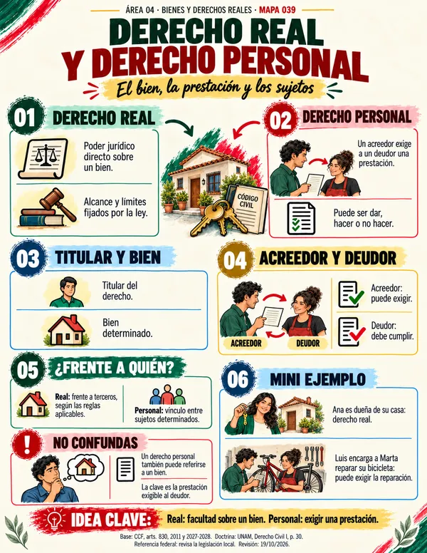 Mapa 039: Derecho real y derecho personal